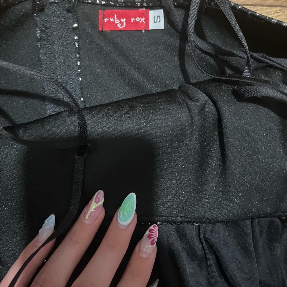 Ruby Rox Black Spaghetti Strap Dress - image 4